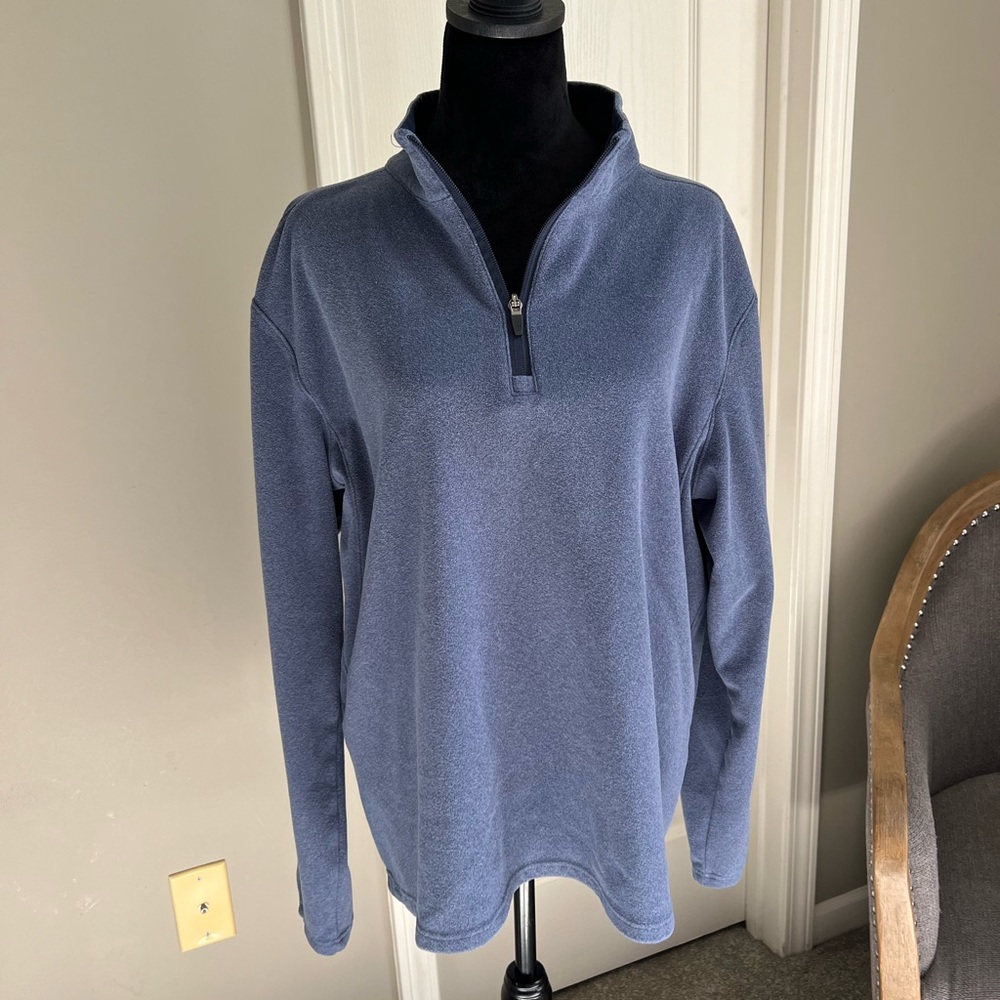 Mondetta Blue Zip Up Sweatshirt Casual Style